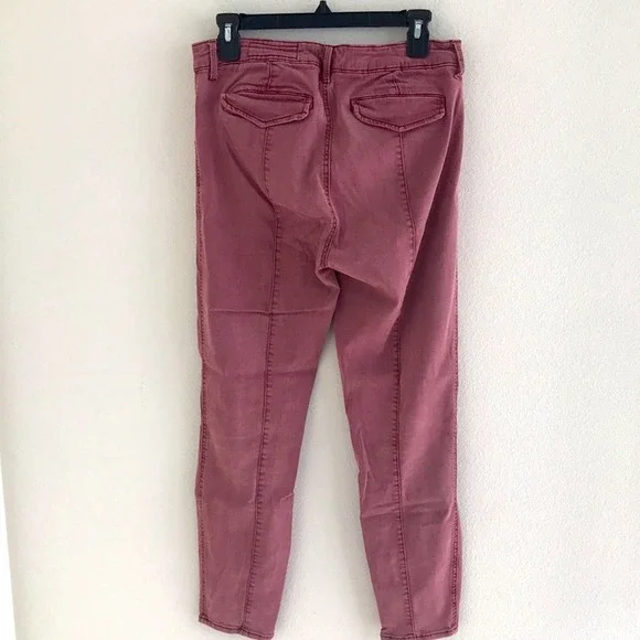 Pistola Skinny Jeans with Ankle Zippers Dusty Rose Size 30 - Picture 5 of 8